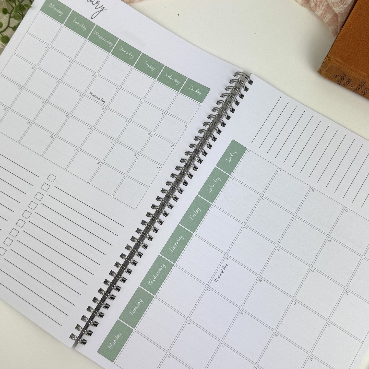 2025 Monthly Planner Book