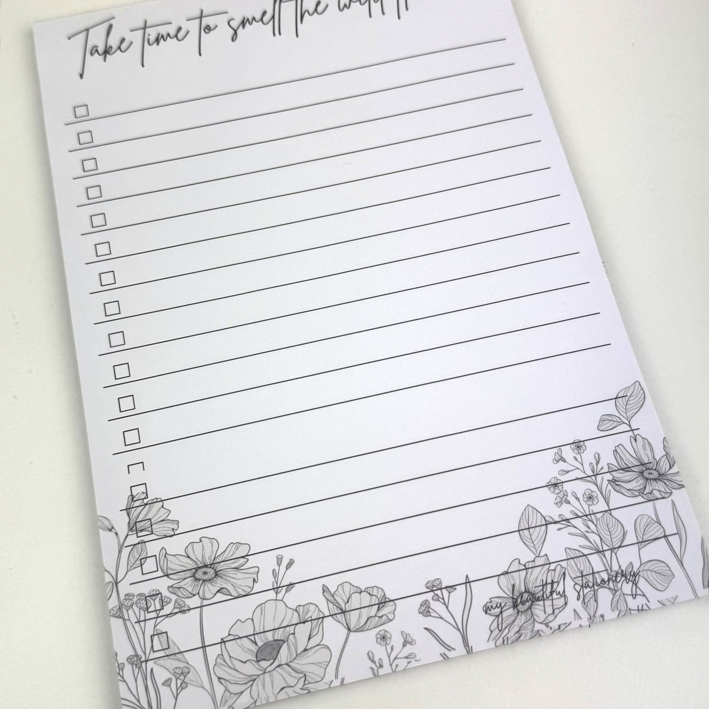 Seconds - A5 wild flower check pads