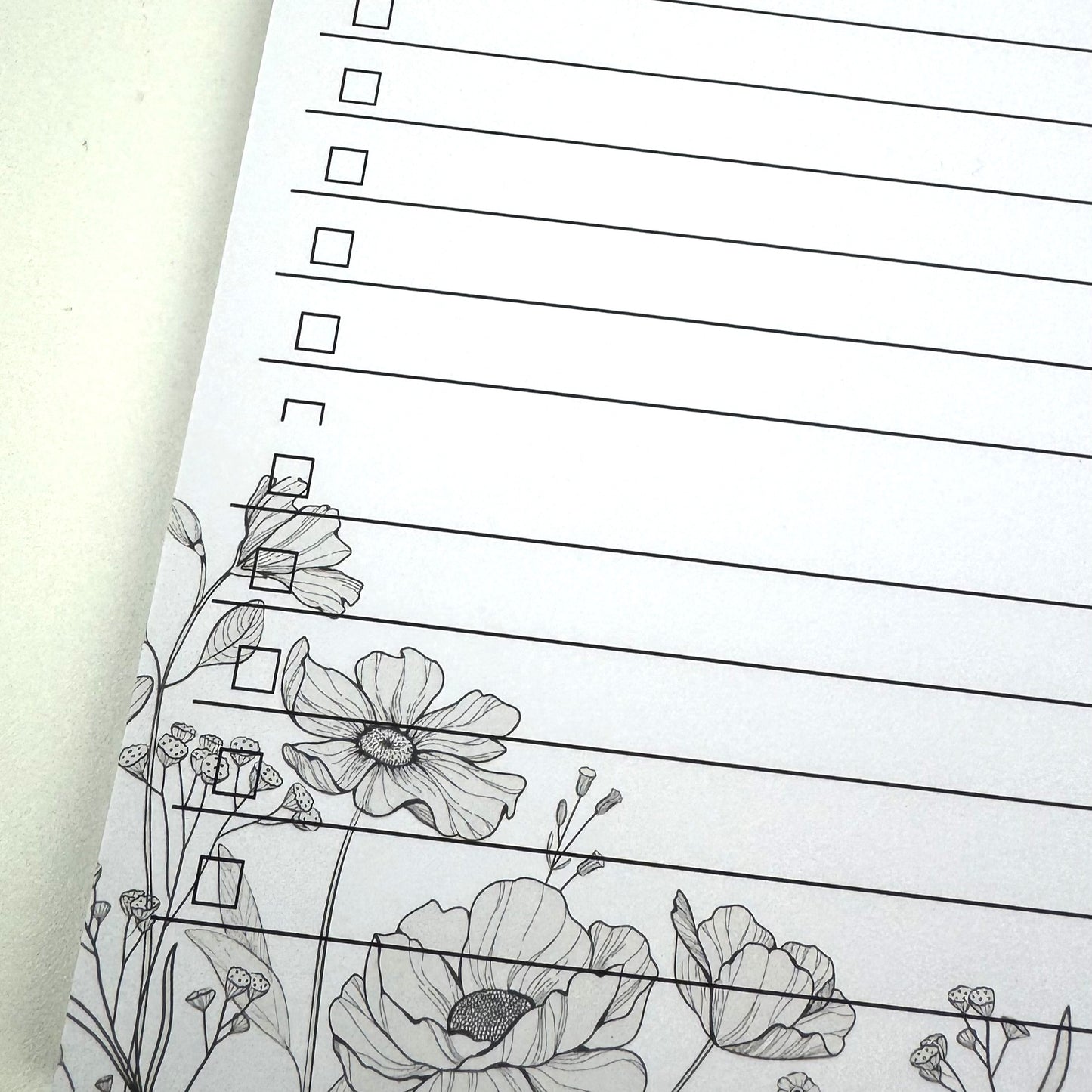 Seconds - A5 wild flower check pads