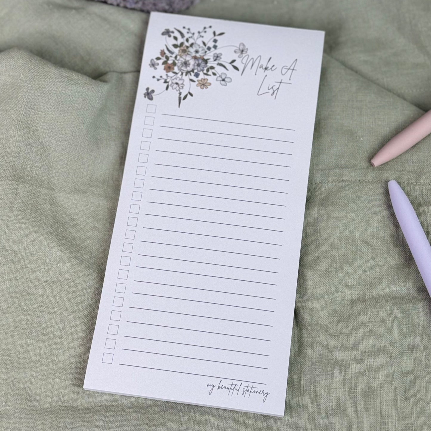 P+P Checklist Notepad