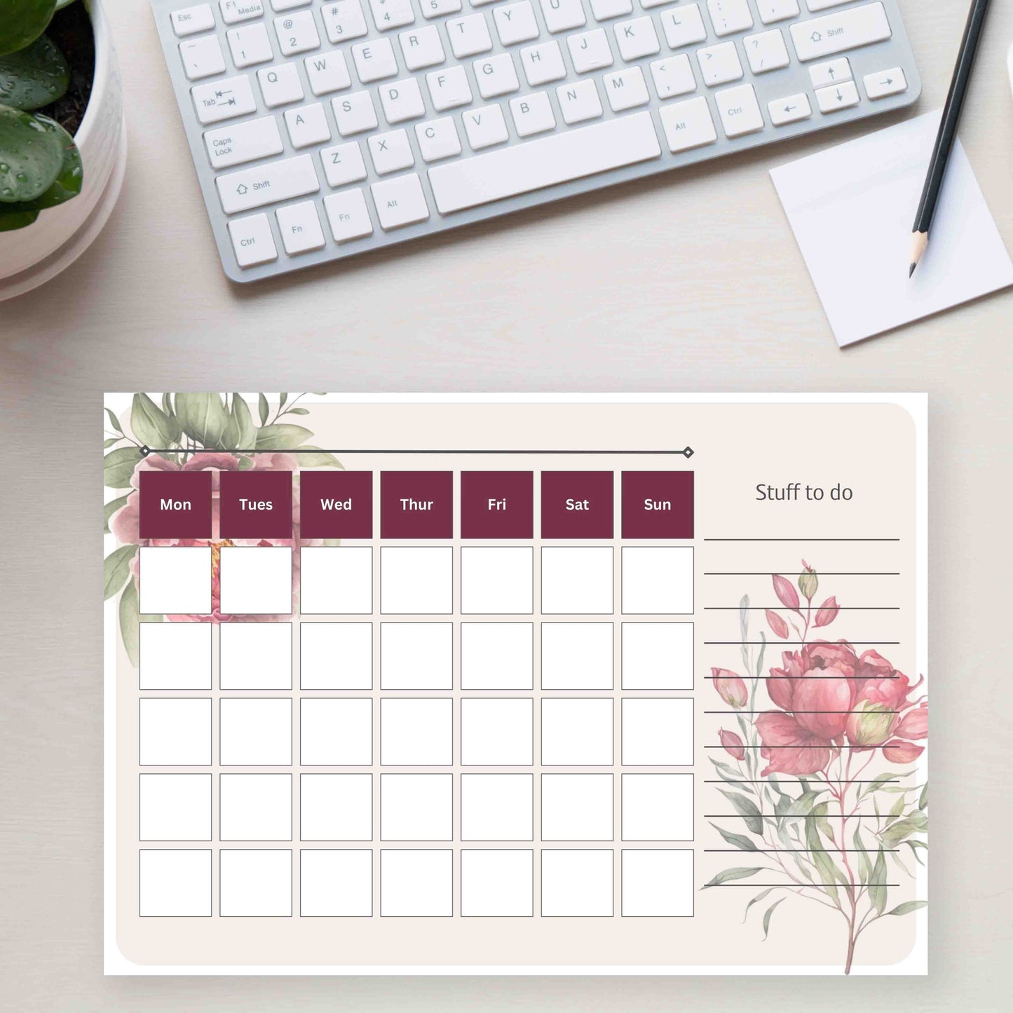 Monthly Planner - Print your own and digital