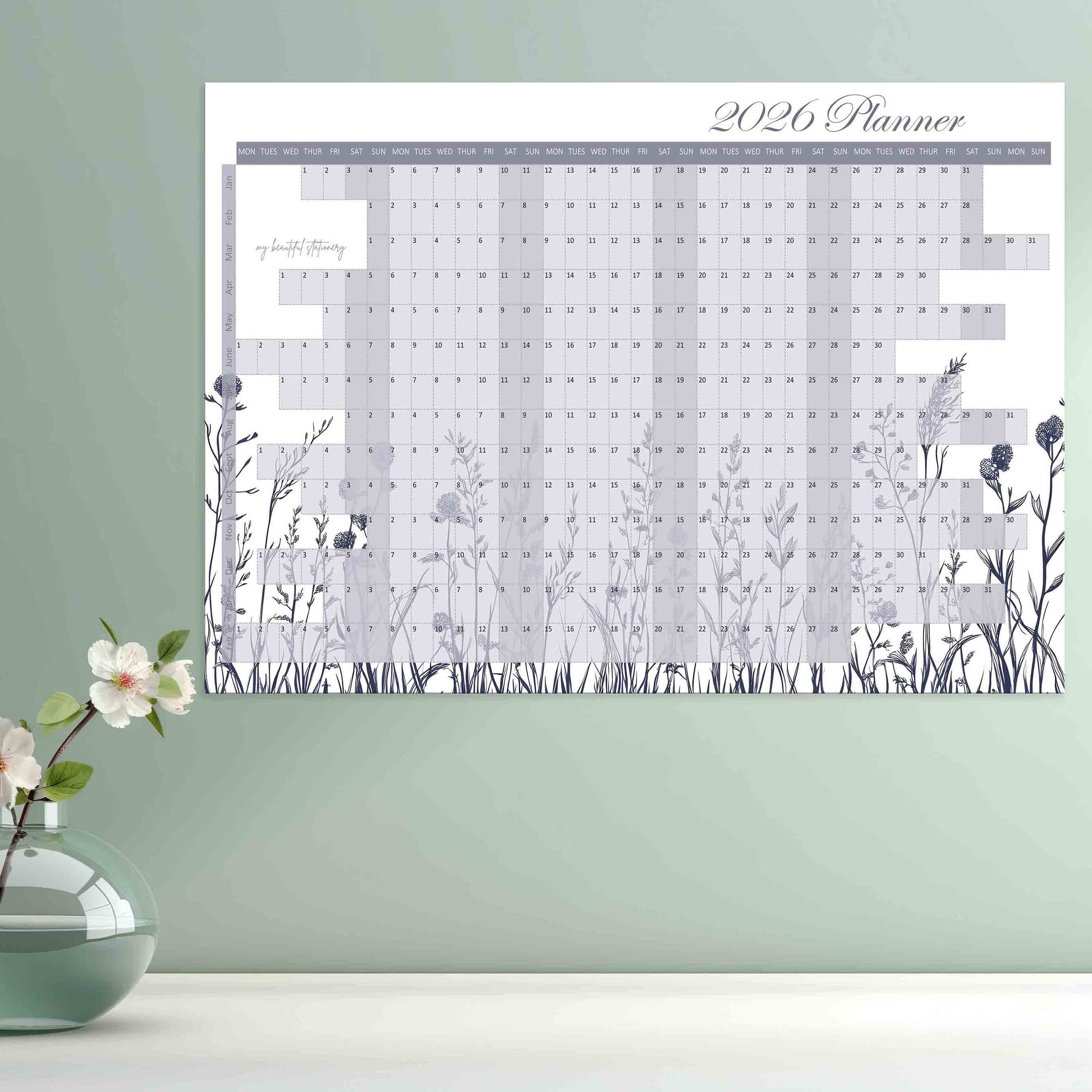 2026 planner with floral design