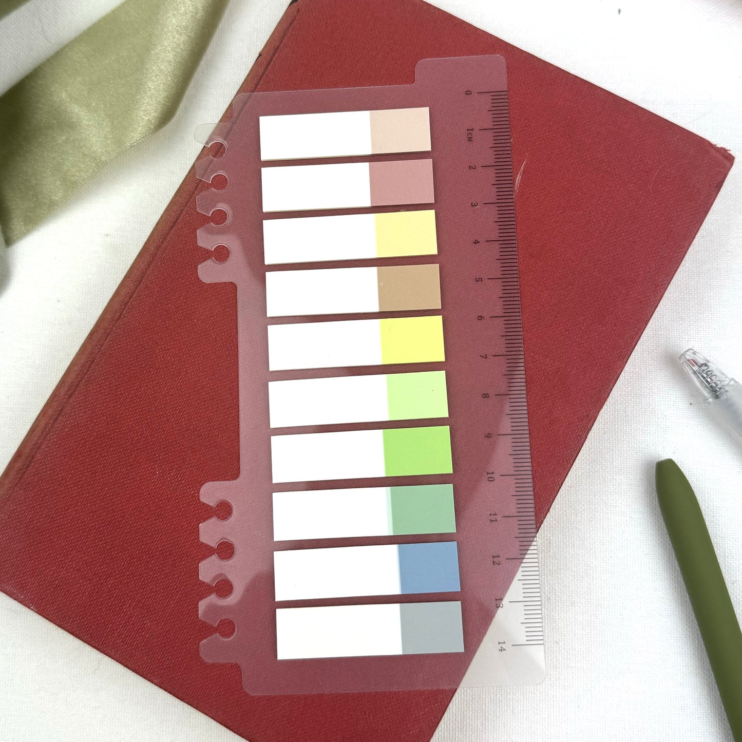 Sticky tabs and Journal ruler