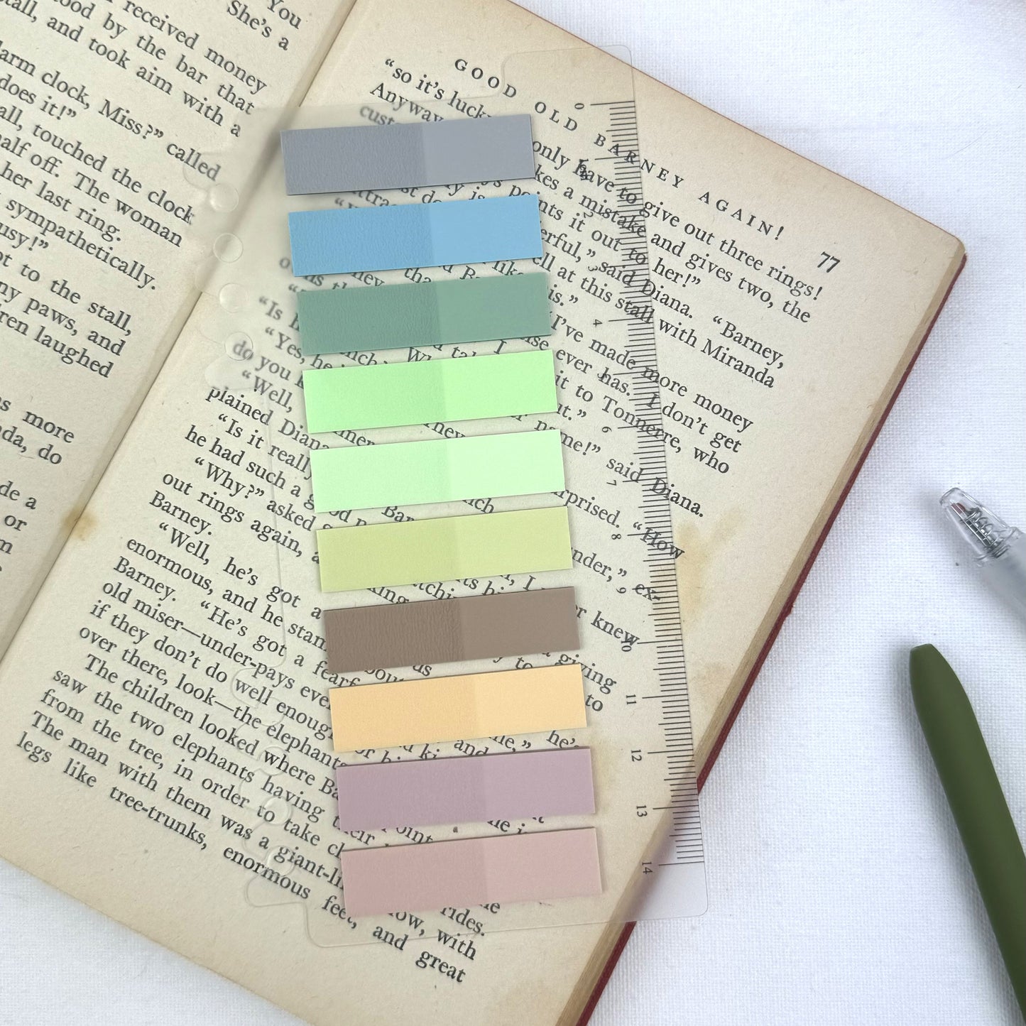 Sticky tabs and Journal ruler
