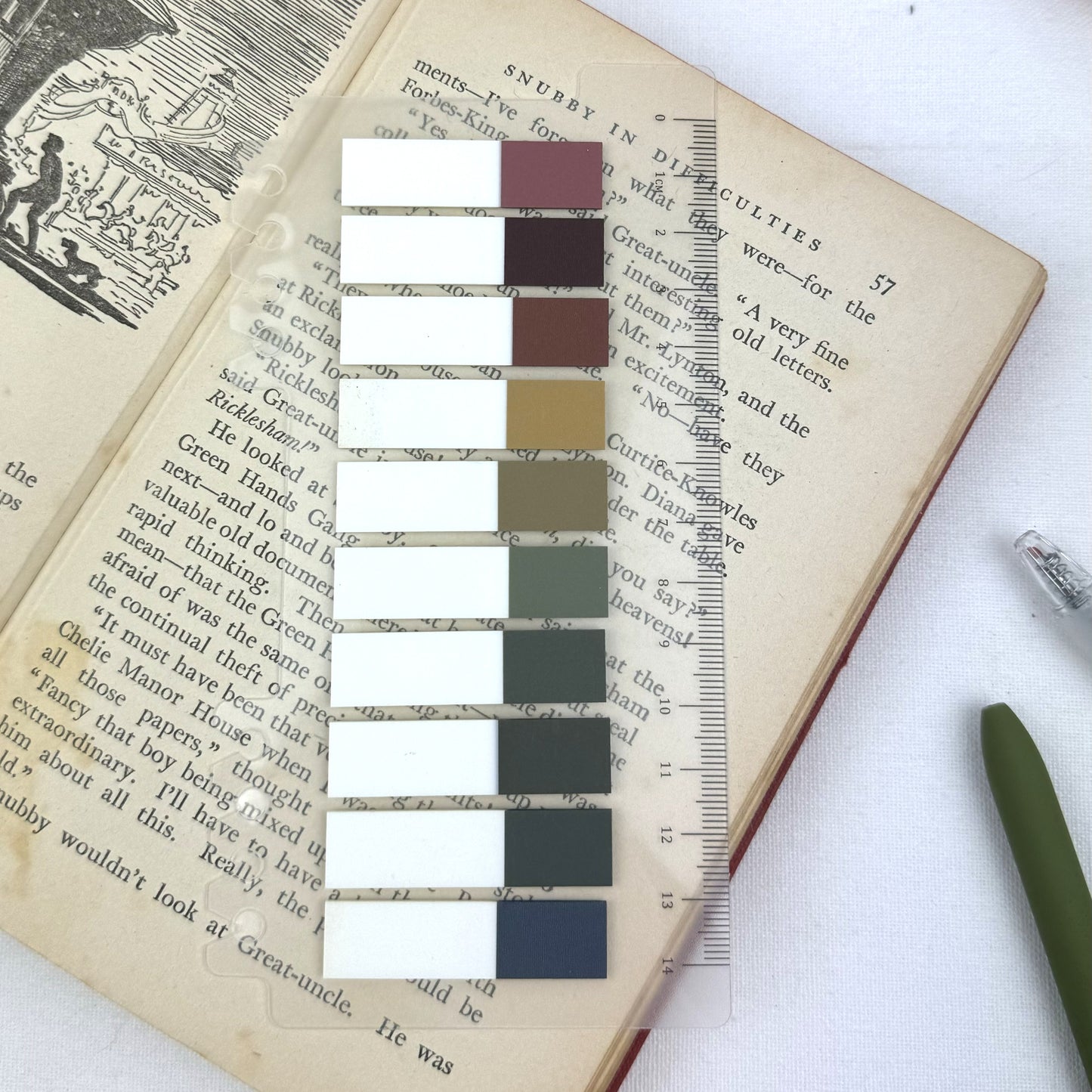 Sticky tabs and Journal ruler