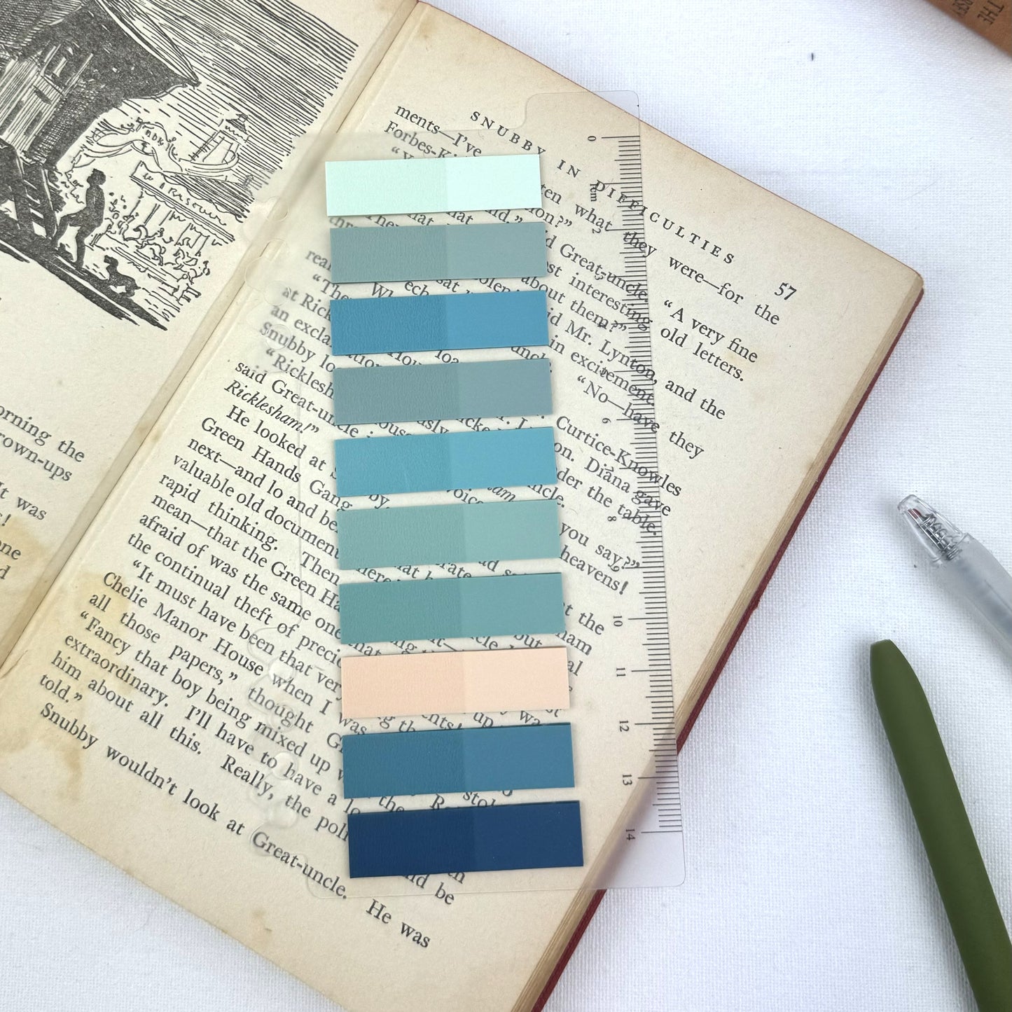 Sticky tabs and Journal ruler