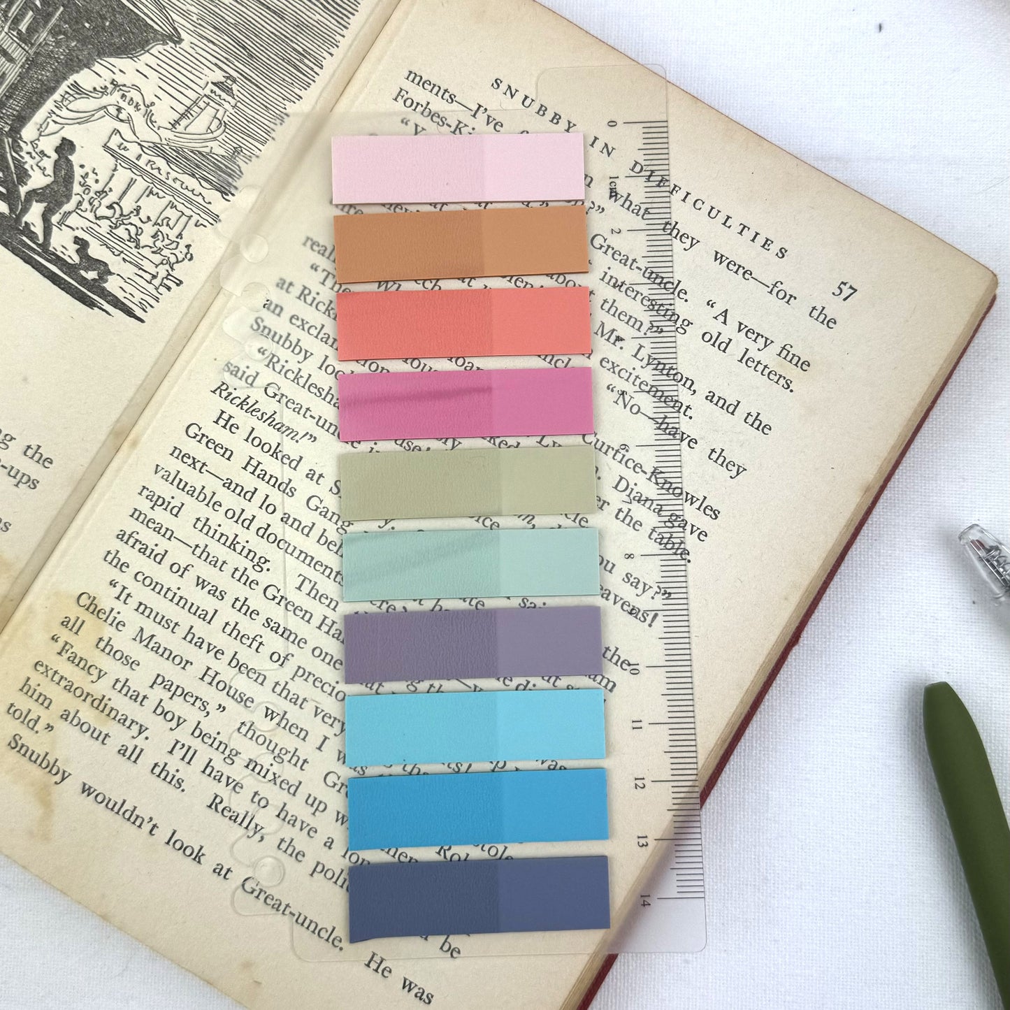 Sticky tabs and Journal ruler