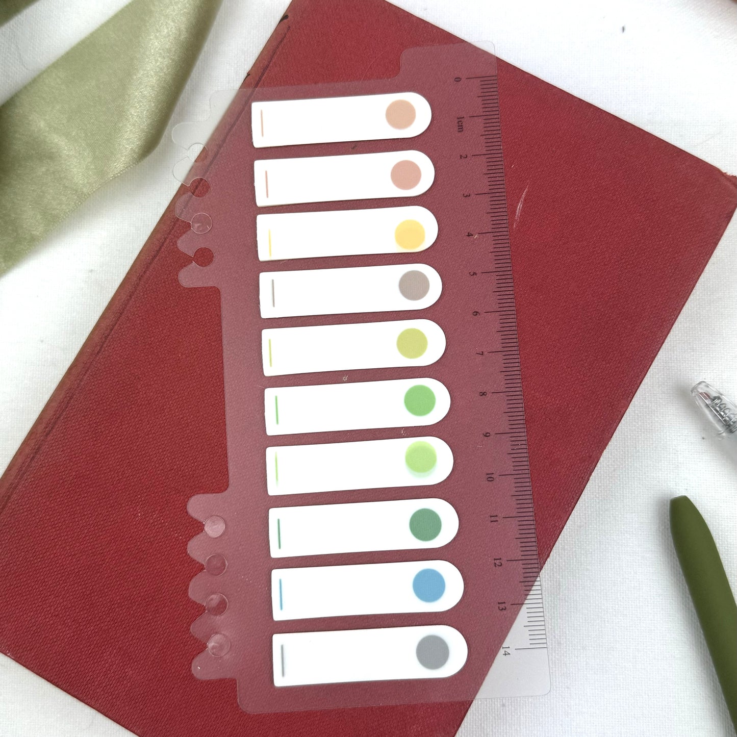 Sticky tabs and Journal ruler