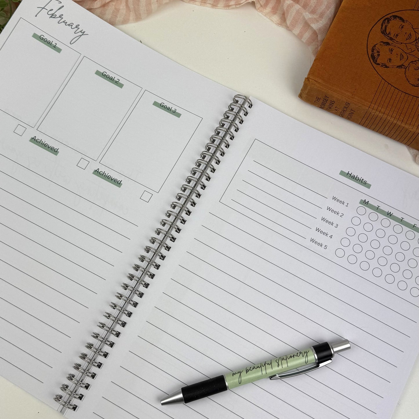 2025 Monthly Planner Book