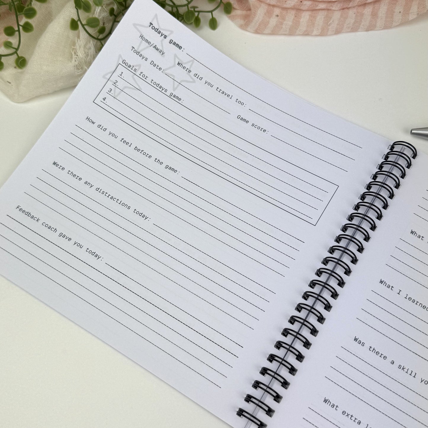 Sports reflection Journal