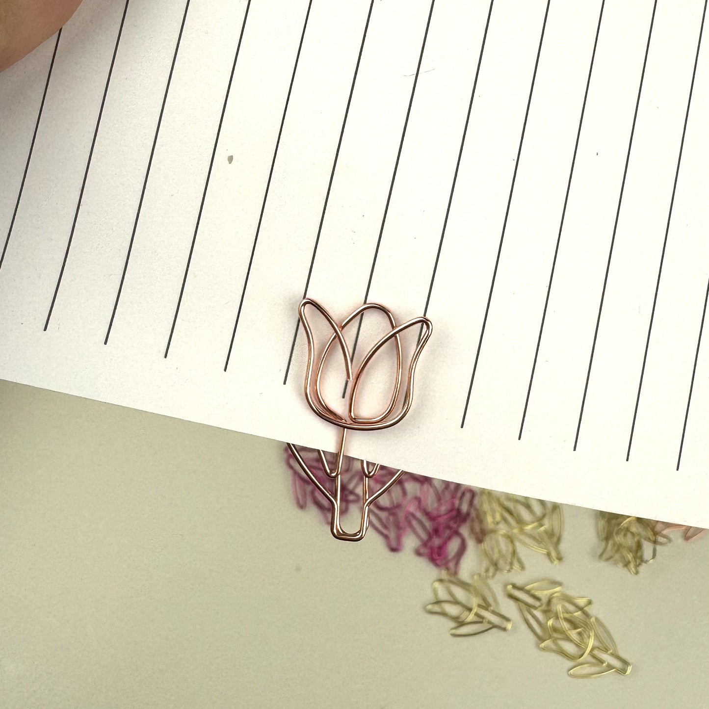 Tulip paper clips