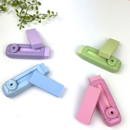 Retractable erasers