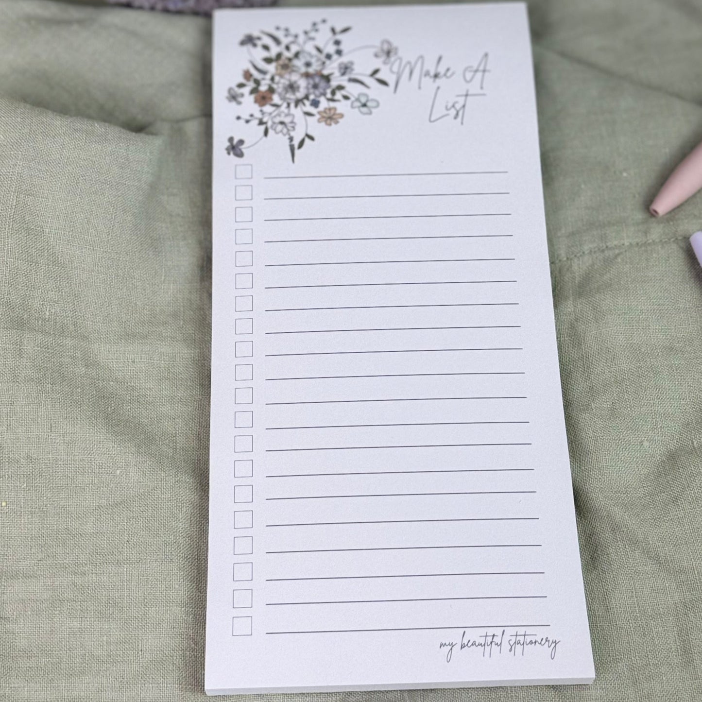 P+P Checklist Notepad