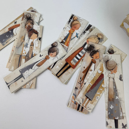 Butterfly girl bookmarks