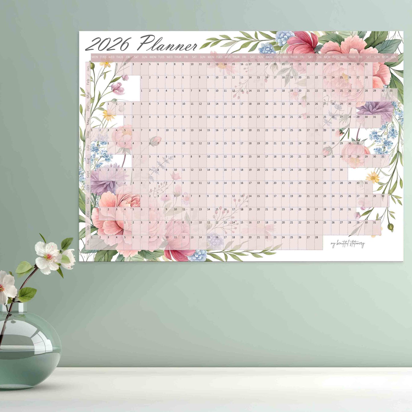 Floral planner for 2026